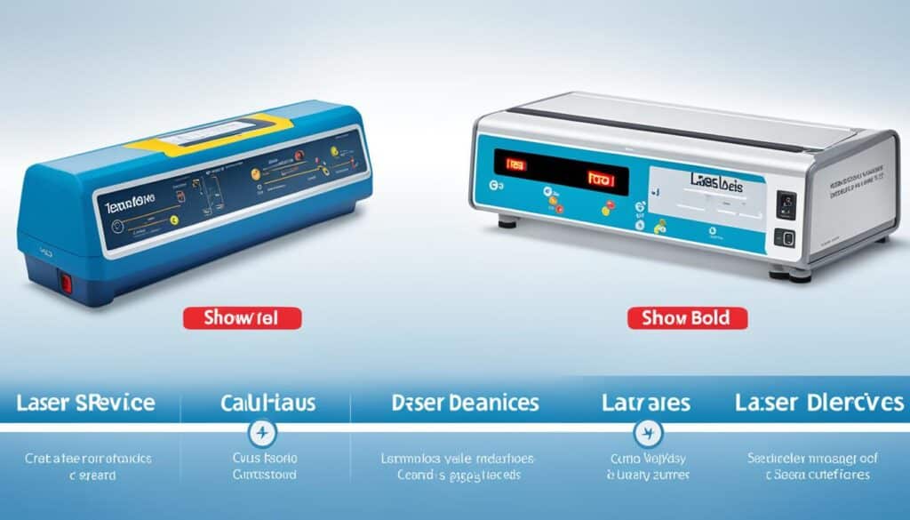 Lasergeräte Markenvergleich